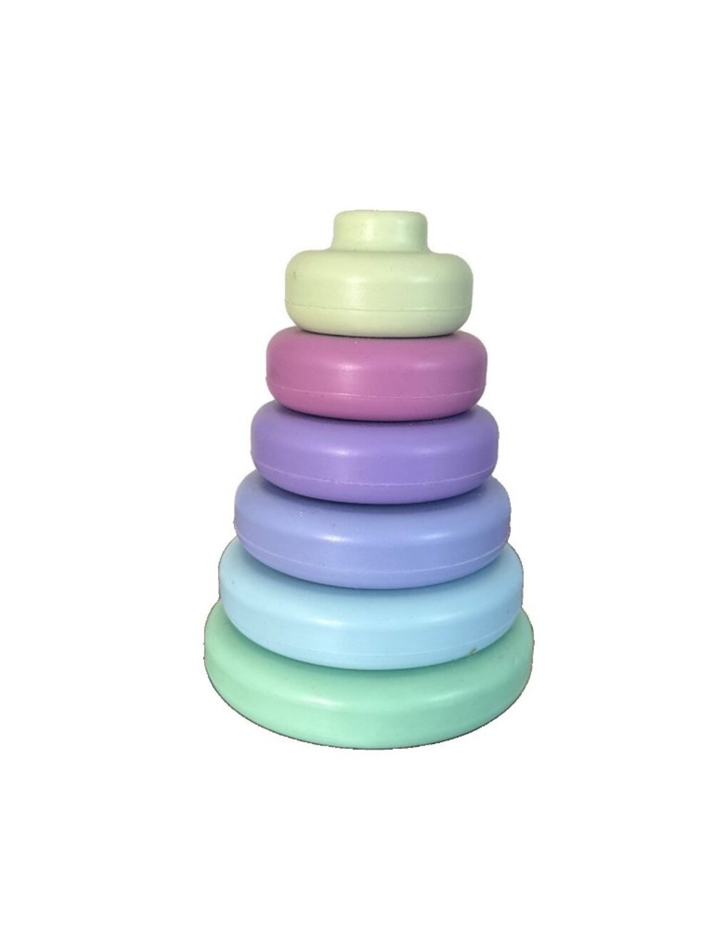 Silicone Baby Stacking Tower Bath Toy Nesting Montessori Toys for 1+ 6 Pieces